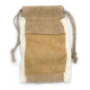 Small Washed Jute Pouch - 10x15cm  (NatWP-05)