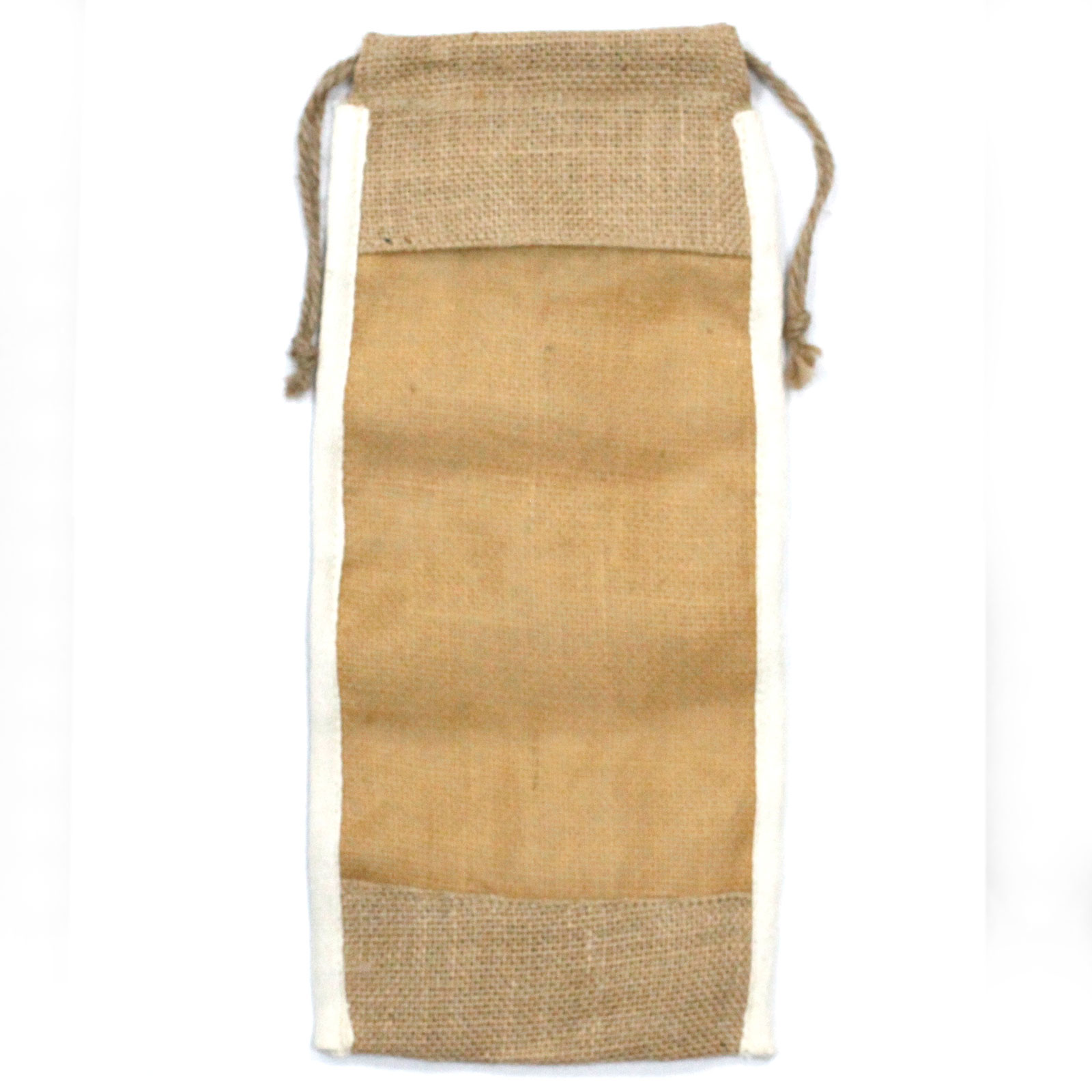 Long Washed Jute Pouch - 35x15cm (NatWP-08)