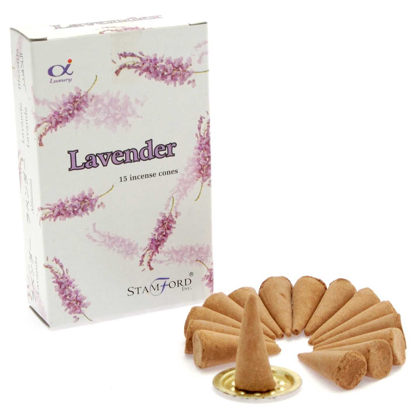 Lavender Incense Cones  (StamC-02)