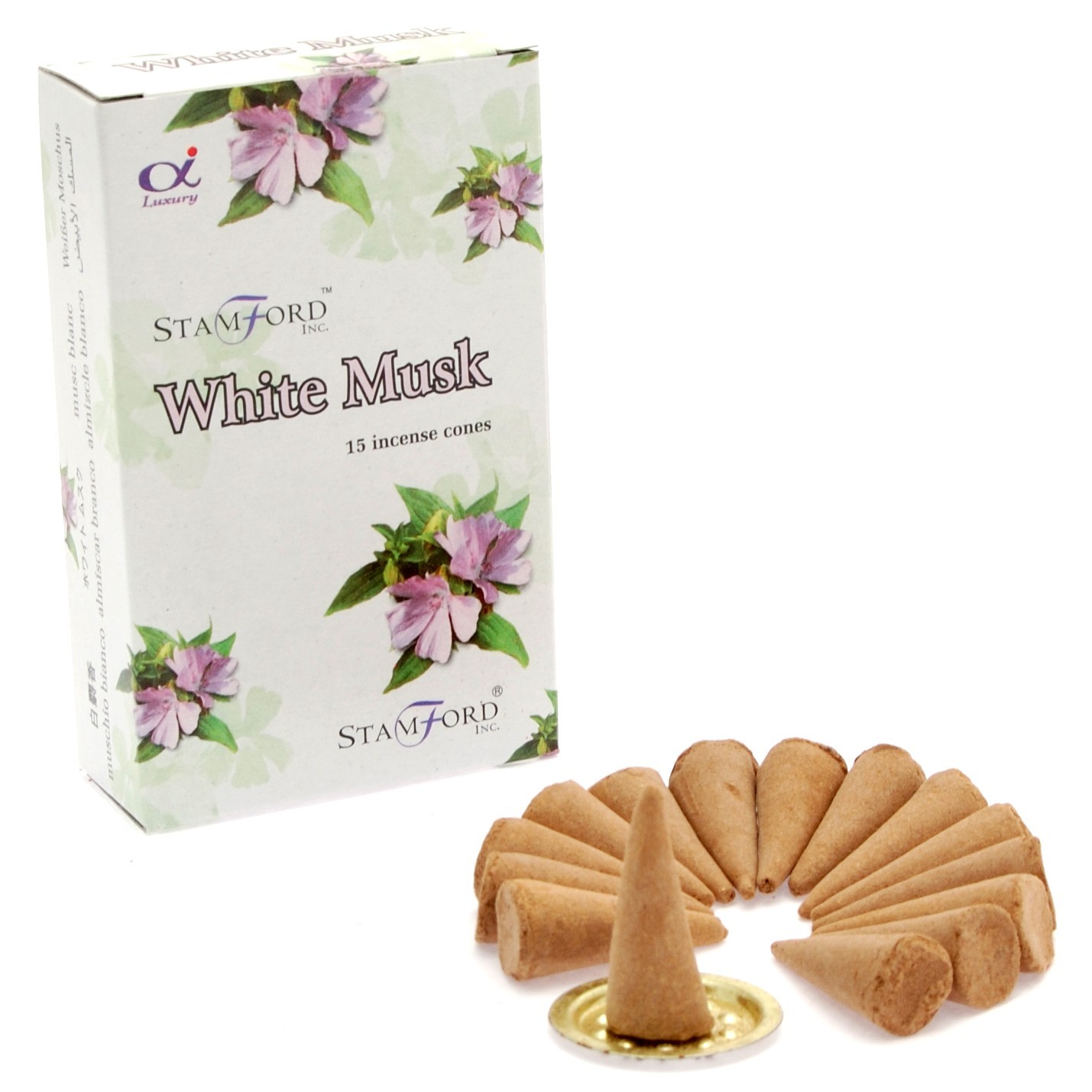 White Musk Incense Cones  (StamC-05)