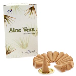 Aloe Vera Incense Cones  (StamC-10)