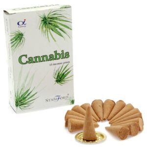 Cannabis Incense Cones  (StamC-12)