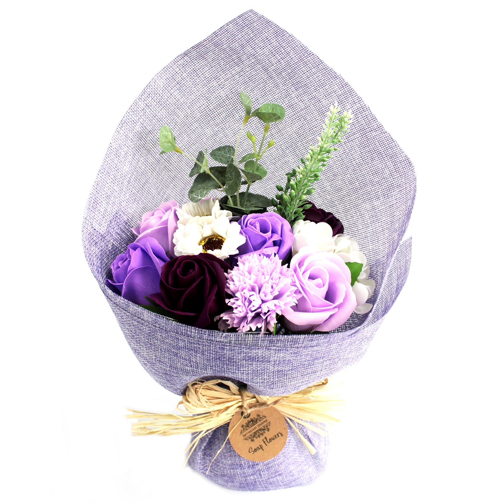 Standing Soap Flower Bouquet - Purple (SFB-06)