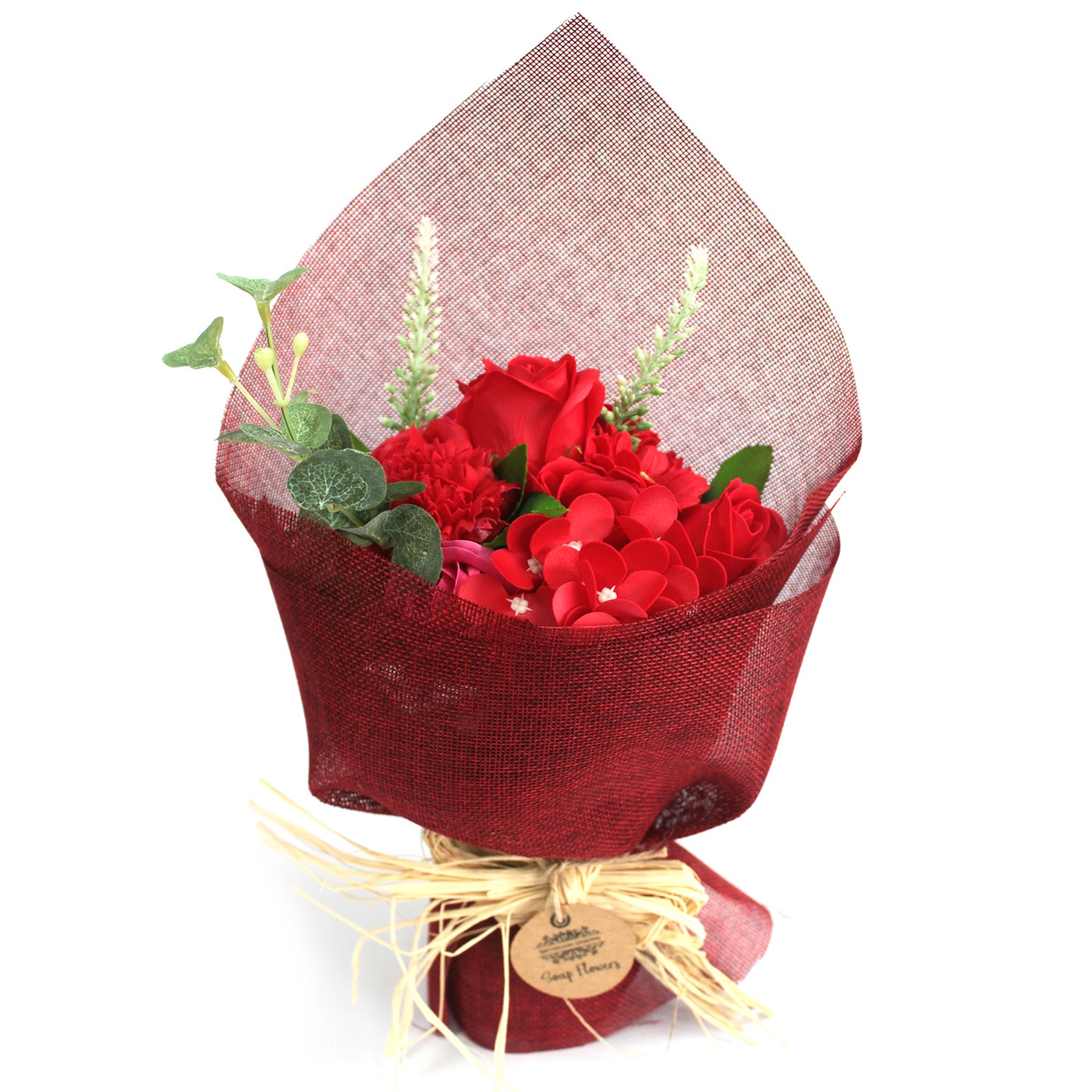 Standing Soap Flower Bouquet - Red (SFB-02)