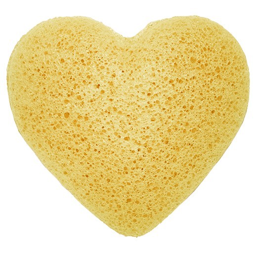 Konjac Heart Sponge - Peach  (KONG-06)