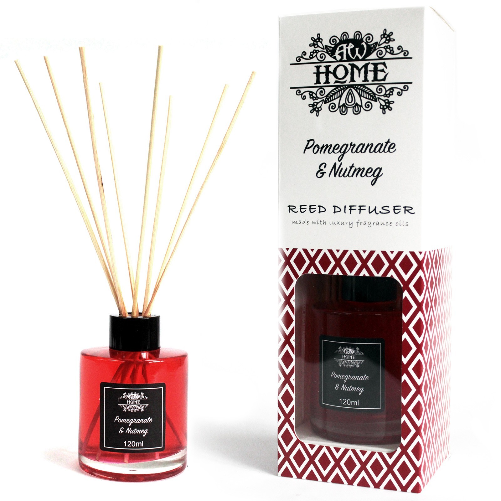 120ml Reed Diffuser - Pomegranate & Nutmeg (RDHF-11)
