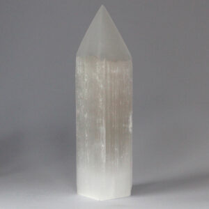 Selenite Pencil Point Tower - 20 cm  (SelT-12)