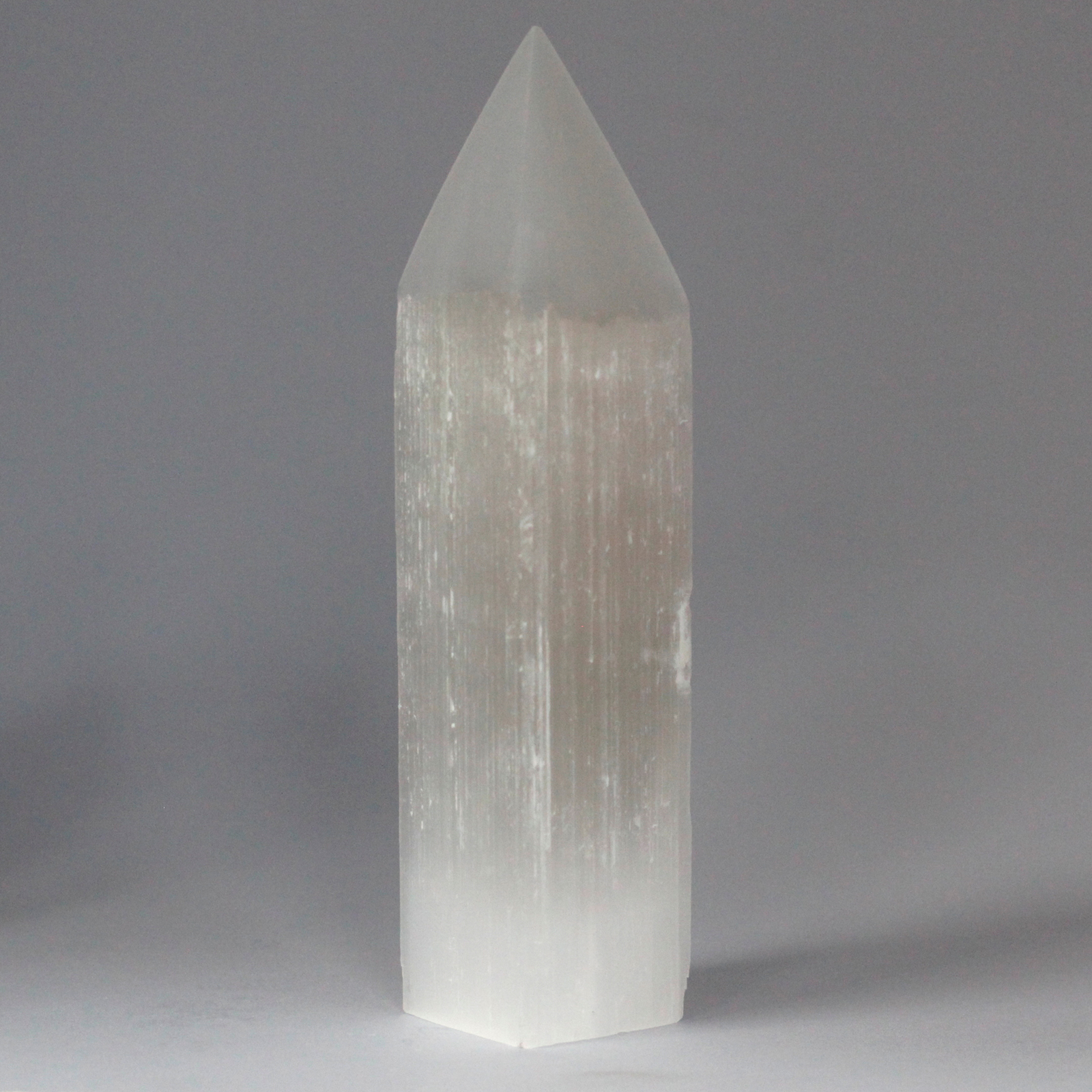 Selenite Pencil Point Tower - 20 cm  (SelT-12)