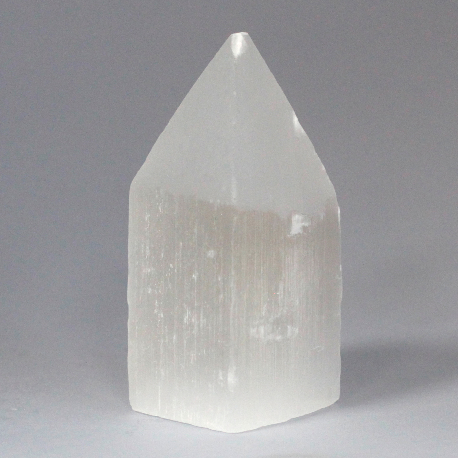 Selenite Pencil Point Tower - 10 cm  (SelT-10)