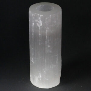 Selenite Cylinder Candle Holder - 20 cm  (SelCH-05)