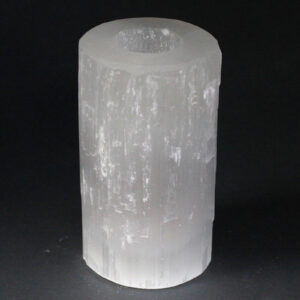 Selenite Cylinder Candle Holder - 15 cm  (SelCH-04)