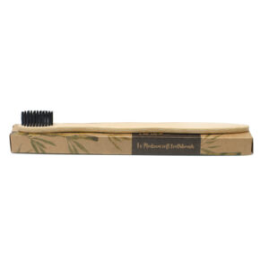 1x Bamboo Toothbrush - Charcoal Medium Soft  (BamTB-02)
