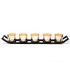 Centrepiece Iron Votive Candle Holder - 5 Cup Ledge  (CIVCH-07)