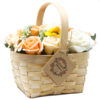 Large Orange Bouquet in Wicker Basket  (SFB-21)