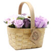 Large Lilac Bouquet in Wicker Basket  (SFB-22)