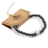 Magnetic Gemstone Bracelet - Rock Quartz  (MGBS-03)