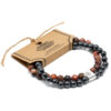 Magnetic Gemstone Bracelet - Leopard Skin  (MGBS-06)