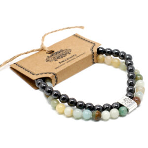 Magnetic Gemstone Bracelet - Amazonite  (MGBS-07)