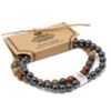 Magnetic Gemstone Bracelet - Picasso Jasper  (MGBS-09)