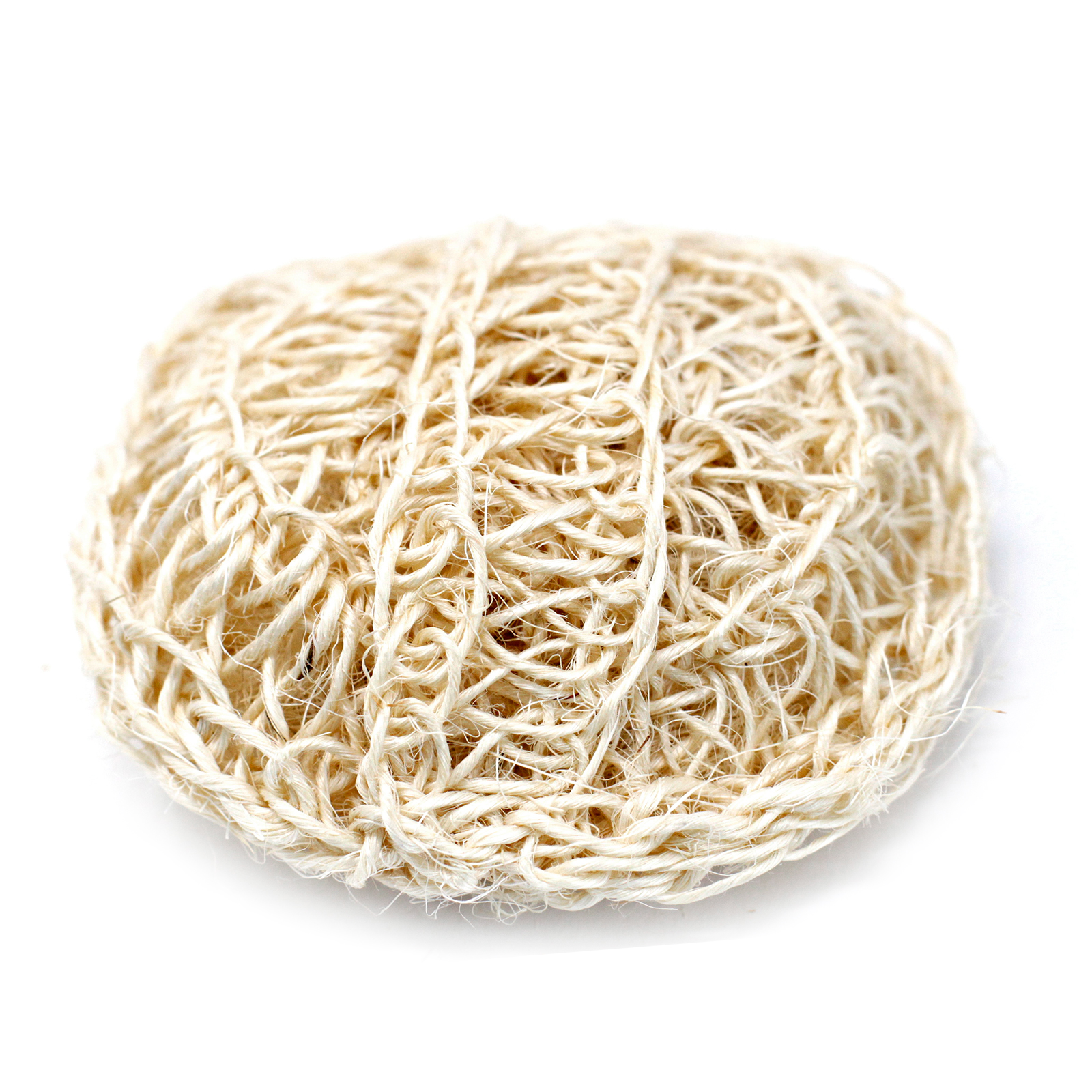 Sisal Sponge and Scrub - Soft Round Exfoliating Cushion  (SisalS-05DS)