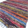 153 x 90cm Luxury Rag Rug - Blue  (Vrug-07)