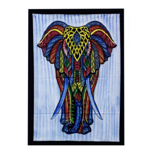 Handbrushed  Cotton Wall Art - Elephant  (HBWA-04)