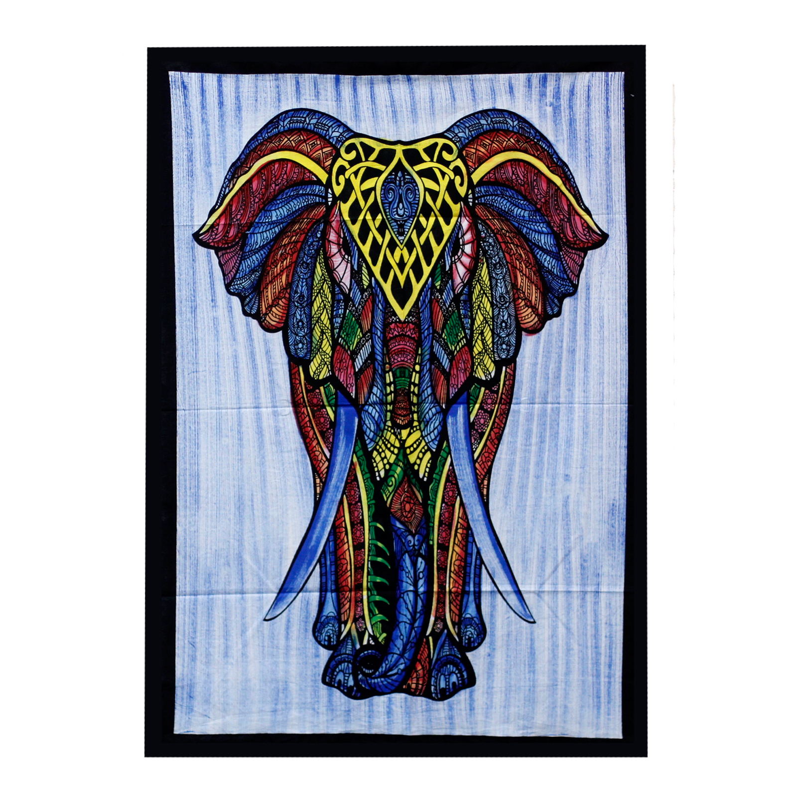 Handbrushed  Cotton Wall Art - Elephant  (HBWA-04)