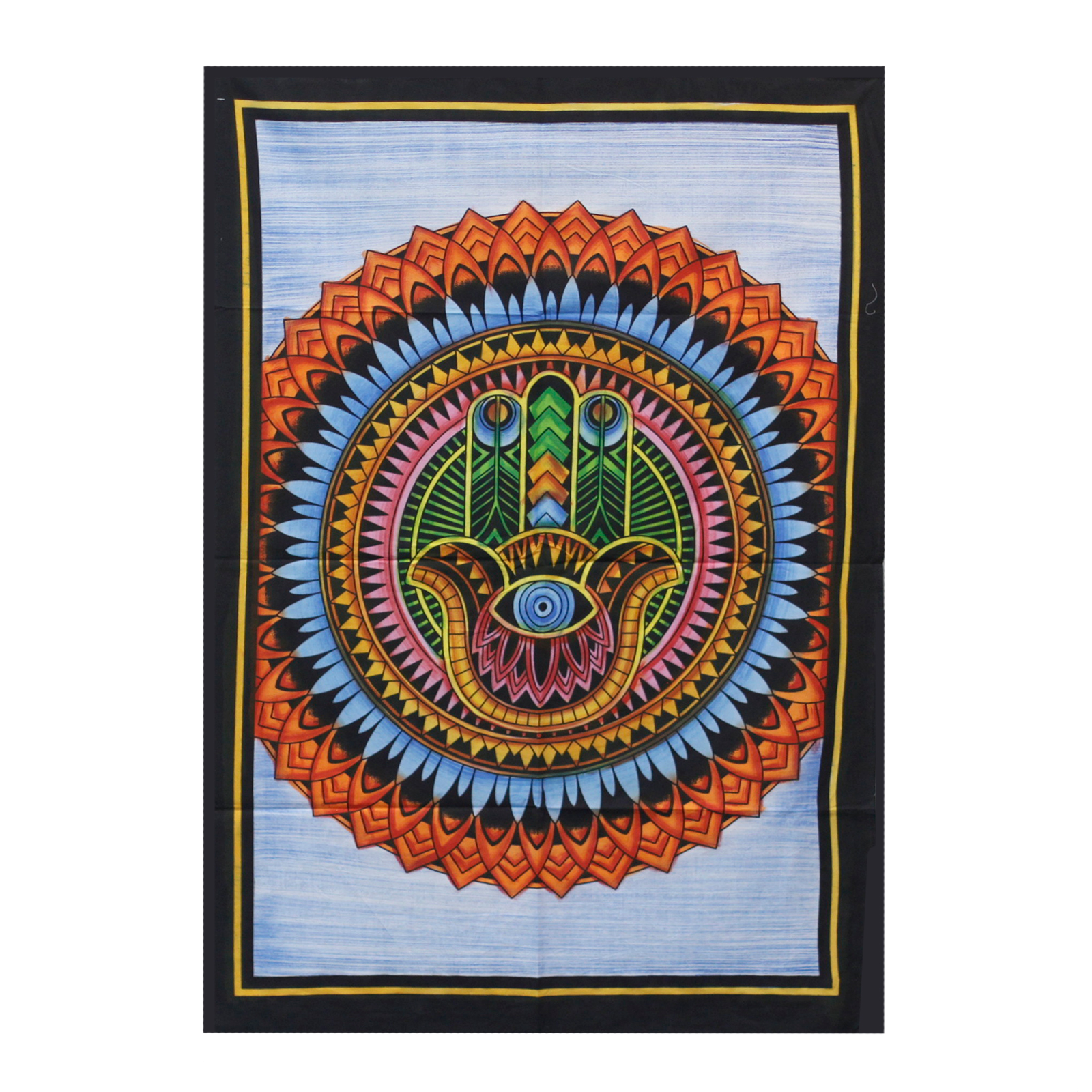 Handbrushed  Cotton Wall Art - Hamsa  (HBWA-02)