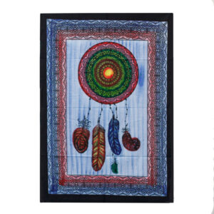 Handbrushed  Cotton Wall Art -Dreamcather  (HBWA-06)