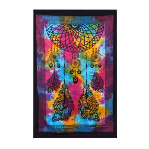 Double Cotton Bedspread + Wall Hanging - Dreamchatcher 230cm x 200cm  (CBWH-03)