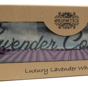 Luxury Lavender Wheat Bag in Gift Box - Lavender Comforts  (AWHBL-01)