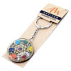 Orgonite Power Keyring - Round Seven Chakra  (OrgK-01)