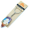 Orgonite Power Keyring - Gemstone Chakra Hamsa  (OrgK-06)