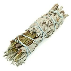 Smudge Stick - White Sage & Cedar 10cm  (SmudgeS-16)