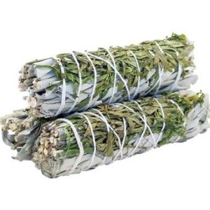 Smudge Stick - White Sage & Ruda 10cm  (MSage-23)