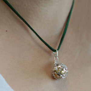 Silver Angel Bell - Romance - 18mm  (SABall-03)