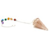 Orgonite Power Chakra Pendulum - Rose Quartz  (OrgCP-02)