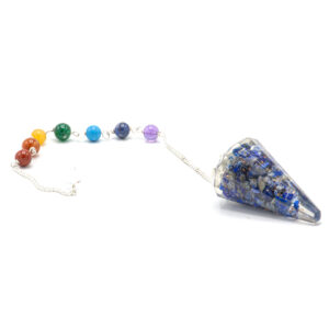 Orgonite Power Chakra Pendulum - Lapis  (OrgCP-04)