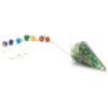 Orgonite Power Chakra Pendulum - Green Aventurine  (OrgCP-05)