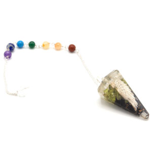 Orgonite Power Chakra Pendulum - Angel Wing  (OrgCP-12)