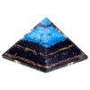 Orgonite Pyramid - Turqoise and Black Tourmaline - 70 mm  (Orgn-17)