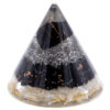 Orgonite Cone - Selenite and Black Toumaline Copper - 90 mm  (Orgn-20)