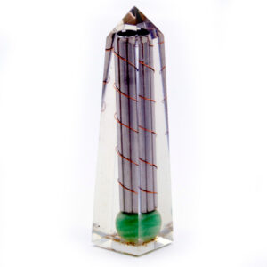 Orgonite Obelisk Power Point Green Aventurine - 110x30 mm  (Orgn-23)