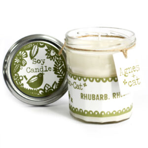 Jam Jar Candle - Rhubarb Rhubarb  (ACJJ-04)