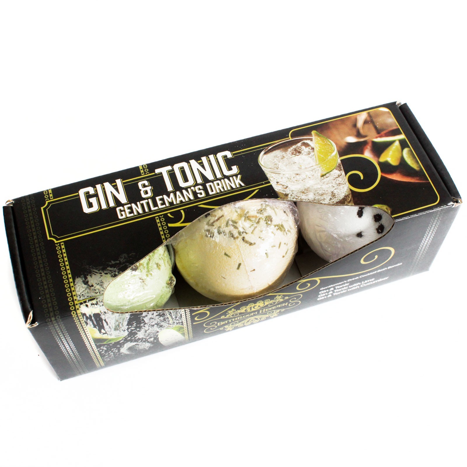 Set of Three Gin & Tonic Bath Bombs  (CBB-01)