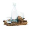 Molton Glass on Wood - Whisky Set  (MGW-07)