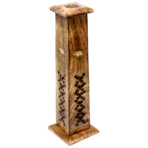 Tapered Incense Tower - Mango Wood  (ISH-132M)