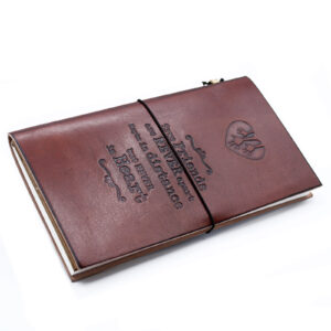 Handmade Leather Journal - True Friends - Brown (80 pages)  (MSJ-05)