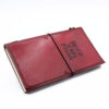 Handmade Leather Journal - Little Book of Big Plans - Red (80 pages)  (MSJ-08)