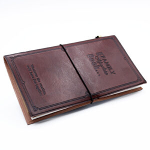 Handmade Leather Journal - Our Family Adventure Book - Brown  (80 pages)  (MSJ-14)